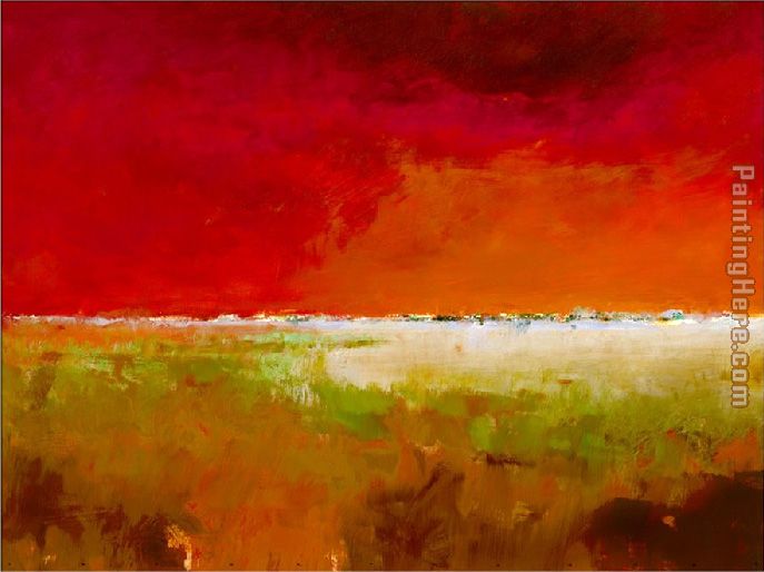 Incredibly Red painting - Jan Groenhart Incredibly Red art painting
